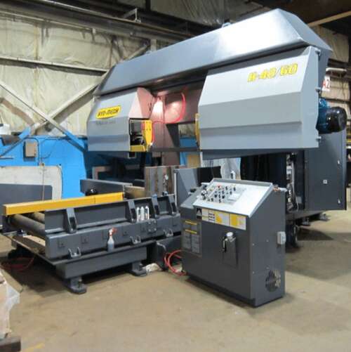 Original Hydmech horizontal bandsaws supplied by Industrial Bandsaw Services in Mississauga, Ontario.