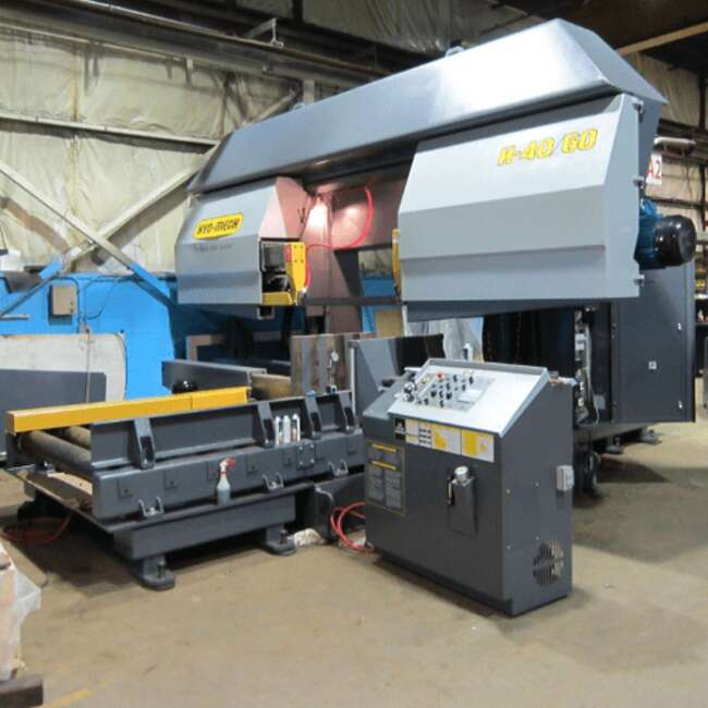 Hydmech horizontal bandsaws from Industrial Bandsaw Services in Mississauga, Ontario.