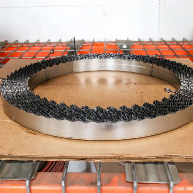 Efficient and durable wood bandsaw blades from Industrial Bandsaw Services in Mississauga, Ontario. Efficient and durable wood bandsaw blades from Industrial Bandsaw Services in Mississauga, Ontario.